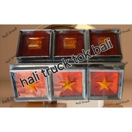 LORRY TAIL LAMP LED UNIVERSAL 24V" LED STAR,LED SRYSTAL  12V-24V LAMPU BELAKANG LORRY