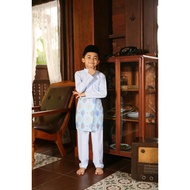 Baju Melayu Modern Ice Blue (Kids)- BAJU MELAYU KANAK2 BAJU RAYA SAMPING RAYA SAMPIN RAYA KURTA