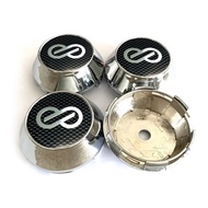 4pc 60/64/65/68/69mm Enkei Plaid Shading Sticker Car Wheel Centre Sport Rim Cap Fit for Enkei Wheel