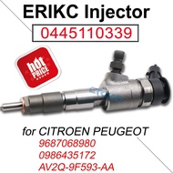 0445110339 AV2Q-9F593-AA Diesel Fuel Injector 9687068980 For CITROEN C3 DS3 Ford