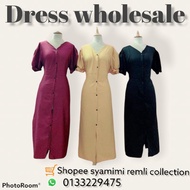 borong dress full butang vietnam 1set (10pcs)