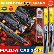 Mazda Cx5 Cx-5 Front and Rear Wiper (2012-2015) Hella Sakura