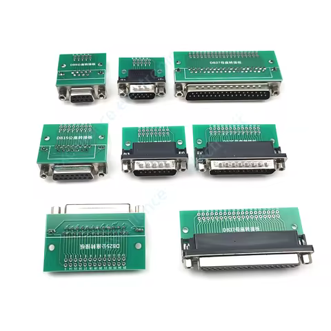 1/2/5PCS HDR DB9/DB15/DB25/DB37 Male Female Adapter Board VGA Interface to 2.54mm DIP Pin Header Tes