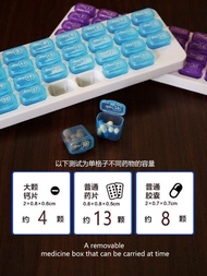 30 Days Pill Box One Month Medicine Packing 31 Compartments Date Elderly with Pill Box Portable Smal