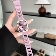 Donut Pattern Soft Silicone iWatch Band for iWatch Series Ultra 8 7 6 5 4 3 2 iWatch Strap