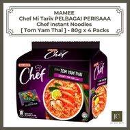 MAMEE Chef Mi Tarik PELBAGAI PERISAAA | Mamee Chef Instant Noodles [Tomyum] (80g x 4Packs)