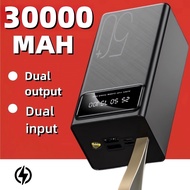 powerbank 20000mah original 2.1A powerbank fast charging powerbank 30000mah with dual output+dual input Large capacity+ LED digital power bank Suitable for  Smartphone