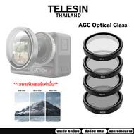 Telesin CPL+ND8/16/32 Lens filter kit for DJI Osmo Action 5Pro/4/3 (AGC Glass)