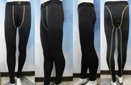 台灣製造 男版  長版 緊身褲 透氣 排汗 類似 NIKE 黑色/亮黃線    在蝦皮賣場中瀏覽商品