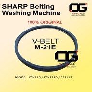 V-BELT M21E SHARP O-489E ESX115 / ESX1278 / ESS119 / ESX1221 SHARP Washing Machine Belting Mesin Bas