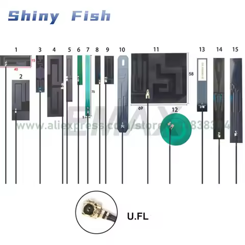 U.FL FPC Antenna 12CM 700-2700MHZ LTE 4G FPC PCB internal patch antenna for EC25-E EG25-G SIM7600E-H