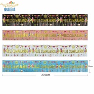 2025 Printing Party Birthday Rain Silk Curtain Photography Background Cloth Rain Silk Curtain Party 