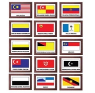 Papan Bendera Negeri-negeri Versi.2 (14s) Ready Stock