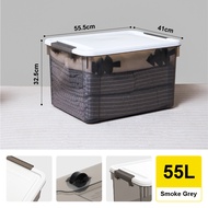 Citylife Widea Stackable Plastic Storage Box Organizer Large Capacity Container With Lid 55L/64L/84L