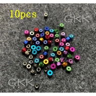 GK 10pcs M2 Locknuts Aluminum Alloy Nuts 2mm Screw Nut for 1/32 Tamiya Mini 4WD Cars