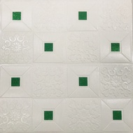 PAKET 20 EMBAR Wallpaper dinding 3D Foam Motif Batik Motif Bunga Motif Kotak Vienna TERLARIS PREMIUM