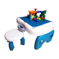 BIG LEGO BRICKS KIDS TABLE TROLLEY CASE Meja Lego Building Blocks Kids Children Play Bricks Toys Mai
