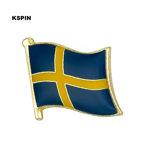 Sweden Flag Badge Pin Lapel Pin Badge for Backpack