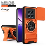 For OPPO F29 Case Oppo F29 Cover oppo F29 5G Phone Case Magsafe Magnetic Fold Holder Military Armor 
