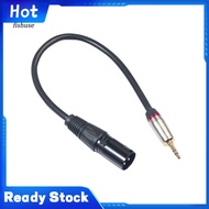KDFH- 30cm 35mm Male to 3 Pin XLR Male Stereo Audio Adapter Cable Converter Cord