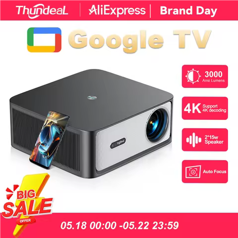 ThundeaL 1080P Projector WiFi HD Projector TD98Pro Official Licensed Google Android TV ATV TD98 Pro 