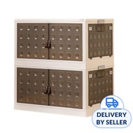 Citylife 125L Foldable Storage Cabinet (S.Grey 1Pcs)