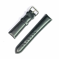 Black Buffalo Leather Watch Strap 20mm Classic For Seiko 5 Citizen Orient Oris Tissot Tag Heuer Omega Dress Watches