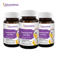 [แพ็ค 3 ขวด] Q10 พลัส ซิงค์ ไอฟาร์มา Coenzyme Q10 plus Zinc iPharma โคคิวเท็น คิวเท็น CoQ10 โคเอนไซม