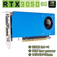 SRhonyra Geforce RTX 3050 6GB GDDR5 96 Bits Low Profile Graphics Card PCIe 3.0 X16 SFF GPU Dual Outp