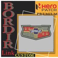 CHEVROLET LOGO VINTAGE HP-270 PATCH EMBROIDERY LOGO/ EMBLEM