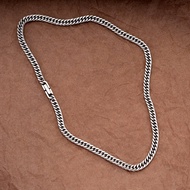 ใหม่มาถึงสีขาวทอง Cuban CHAIN ผู้ชาย Platinum 18 K สร้อยคอแบรนด์อินเทรนด์ตกแต่ง Clavicle CHAIN High-