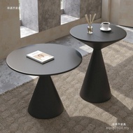 Coffee Table Style Factory Small Apartment Sofa Tea Table Iron Hair Side Round Coffee Table Cream Ar