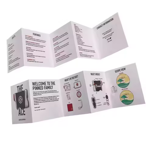 Flyers Print Custom Folding Paper User Manual Leaflet Booklet Trifold Flyer Advertising Catalogue Pr