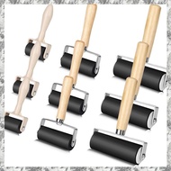 [I O J E] For Gluing Printing for Gluing Printer Roller 9 Pack Rubber Brayer 1.4/2.4/4 Inch Art Craf