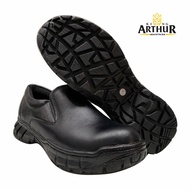 KING ARTHUR - (KA 07 Plain Sole) Men's Genuine Leather Slip-on Safety Boots Safety Shoes Safety Boot