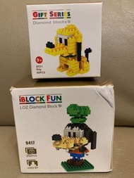 Loz Diamond Block Disney 微型積木 高飛 布魯托