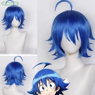Taiwan Free Shipping cosplay Anime Wig Iruma Classmates Iruma Suzuki Iruma cos Wig Fur Top Light Blu