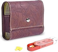 Pill Organizer,LIZIMANDU Weekly Travel Pill Case Box Medication Reminder Daily AM PM, Day Night 7 Co