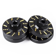 1/24 FMS FCX24M RC Truck | 4Pcs Brass Wheel Hex Counterweight Adapters (Black Coated)