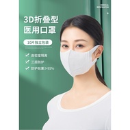 3D医用口罩一次性医疗口罩三层成人用防护口罩 3D mask