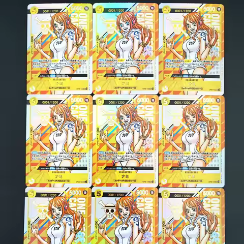Diy One Piece Card Game The Exclusive Op08-106 Nami with A Serial Number Collection Opcg Anime Cards