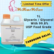 READY STOCKS 💥 (Tanggung Halal) Glycerin (Glycerol) with 99.8% USP Food Grade