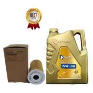 KIA CARNIVAL YP 16y-19y , HYUNDAI STARIA 2.2 , SANTA FE CM DM OIL FILTER+ KOYOMA 5W30 SEMI SYNTHETIC