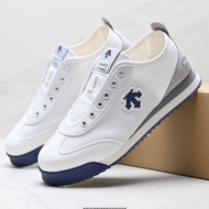 DESCENTE CHRON White, Deep Blue Retro Casual Shoes 9ZW8 6KVE