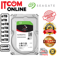 SEAGATE IRONWOLF PRO 2TB 4TB 6TB 8TB 10TB 12TB 14TB 16TB 18TB 128MB 256MB 3.5'' SATA III NAS HDD