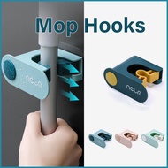 Broom Holder  Storage Card Hook Mop Toilet Hanger Organizer Wall Mount Heavy Duty Penyapu Hanging Ra