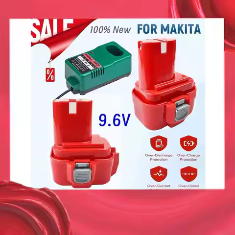 9.6V For Makita PA09 9120 9134 9135 9135A 6207D Tool Replacement Battery For PA09 4.8/6.8/9.8/12.8Ah