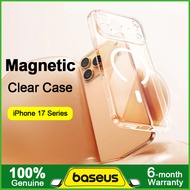Baseus Magnetic Clear Case for iPhone 17 Wireless Charging Cover for iPhone 17 Pro Max Plus PC iPhon