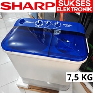 MESIN CUCI 2 TABUNG SHARP 75KG ES-T75NT / WASH MACHINE ES T75NT 75NT 75 NT 75 KG 7 KG KILO 7KG