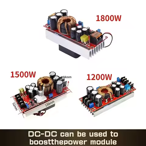 1800W 40A 1500W 30A 1200W 20A DC-DC Boost Converter Step Up Power Supply Module 10-60V to 12-90V adj